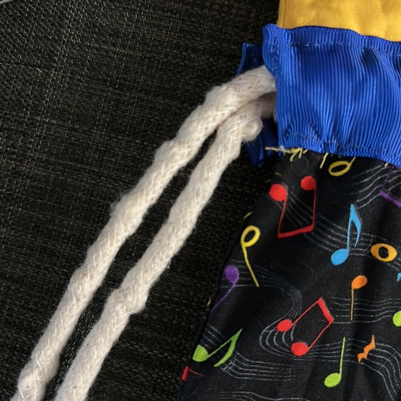 Handmade Drawstring Bag - Music Notes - Picture 5 of 5